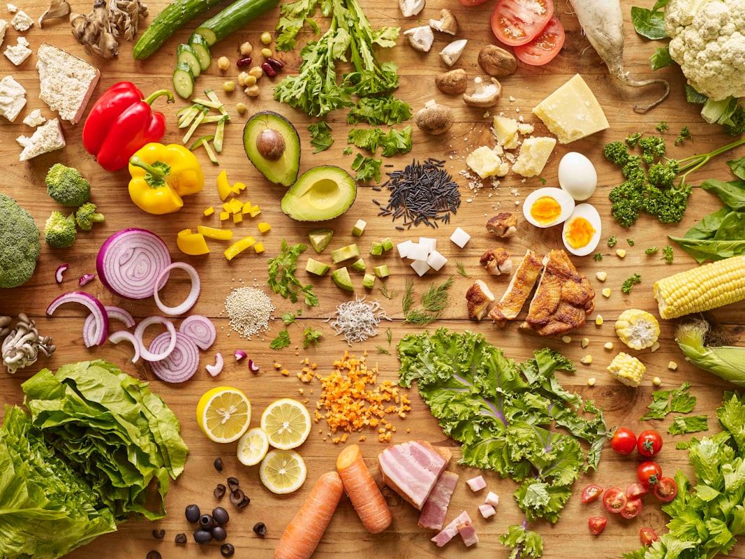 Verduras frescas en porción diaria