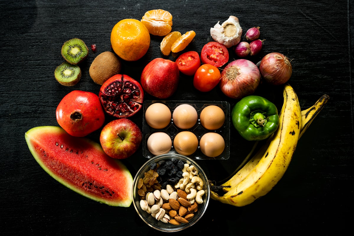 Snacks de frutos secos en porción adecuada